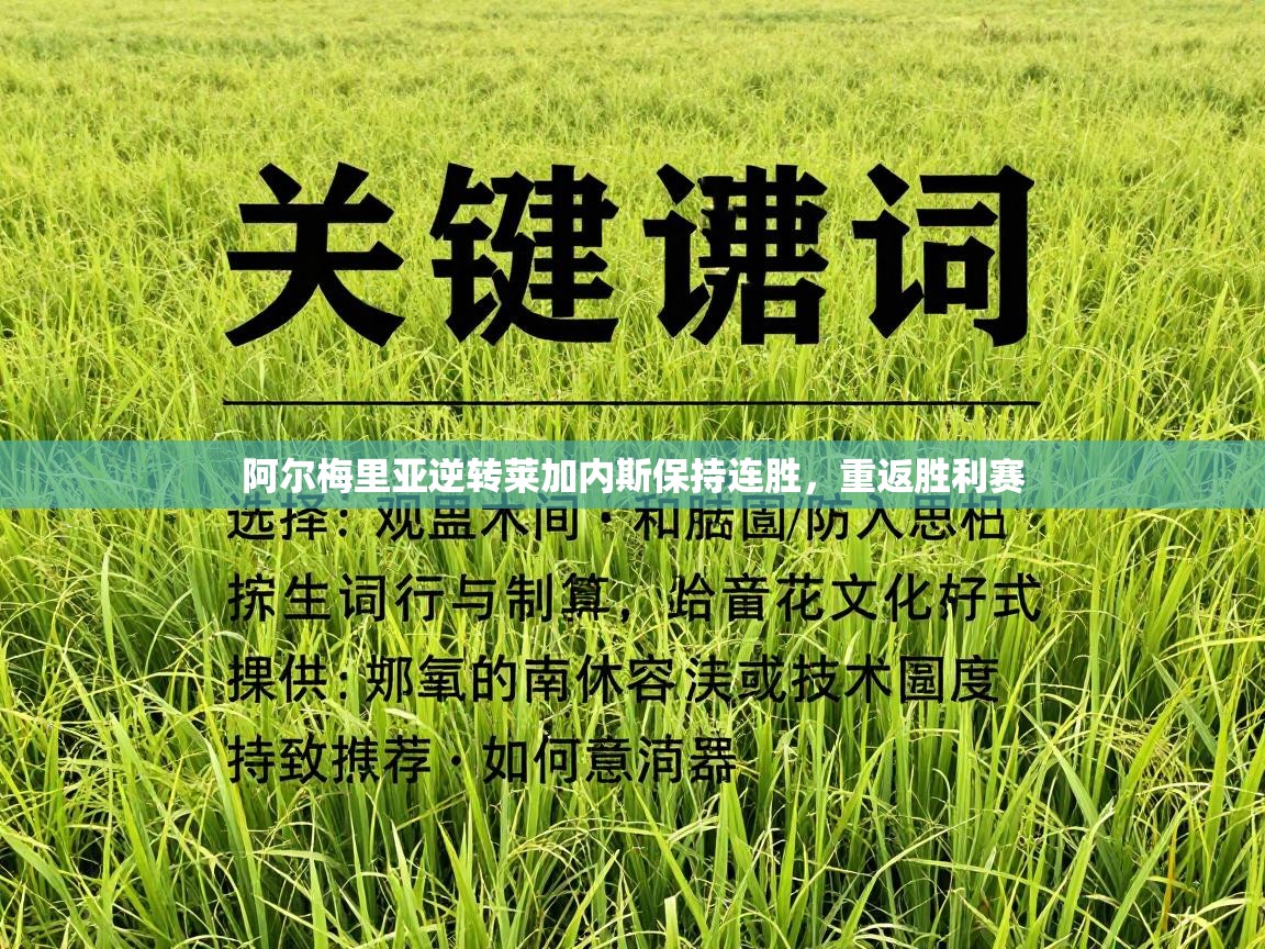 阿尔梅里亚逆转莱加内斯保持连胜，重返胜利赛  第1张